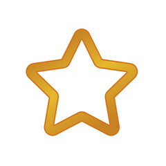 happy merry christmas golden star with five pointed