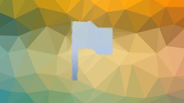 flag fade strange tessellation looping animated polygons