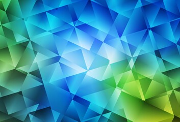 Light Blue, Green vector polygonal pattern.