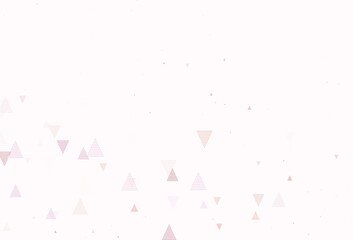 Light Pink, Red vector template with crystals, triangles.