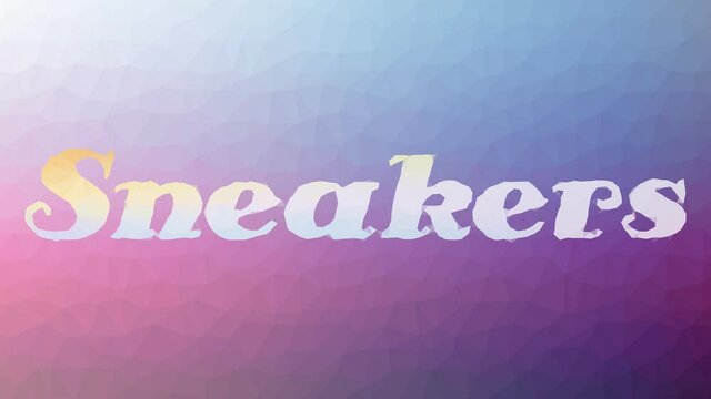 Sneakers fade techno tessellating looping moving polygons