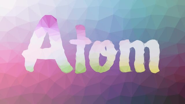 Atom fade interesting tessellated looping moving polygons