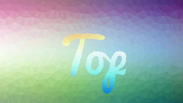Top fade modern tessellation looping animated polygons