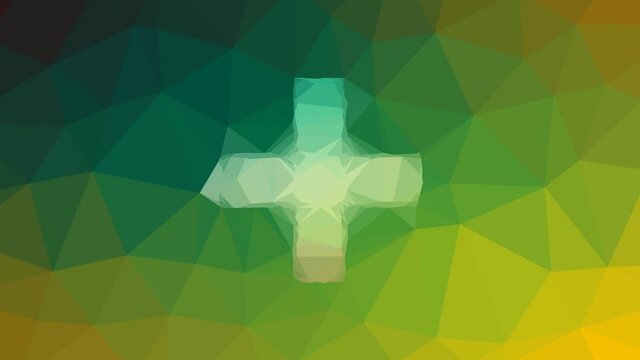 plus add addition maths operators fade technological tessellating looping animated triangles