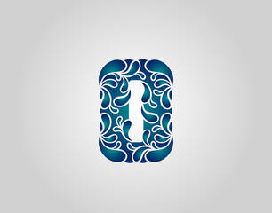 Water Splash Letter O Logo Icon, water droplets and splash alphabet icon.