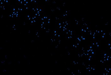 Dark BLUE vector layout with lines, triangles.