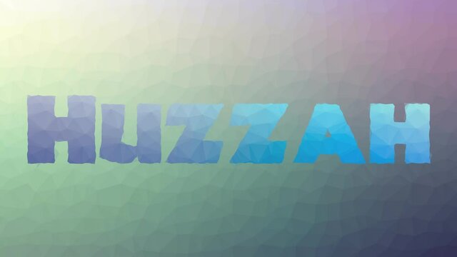 Huzzah Fade Modern Tessellated Looping Animated Triangles