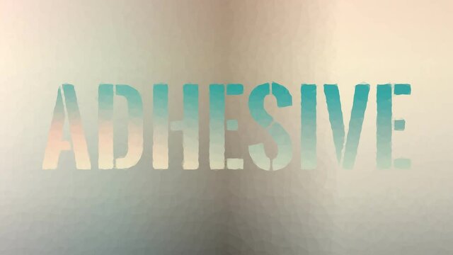 Adhesive dissolving modern tessellating looping animated triangles