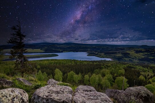 Prisecnice dam in very nice Krusne hory mountains.