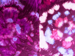 Colorful Shibori Designs. Artists Wall. Vintage