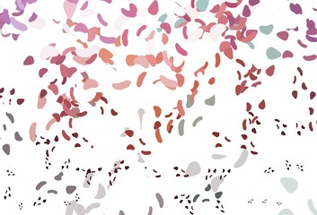 Light Pink, Yellow vector background with abstract forms.