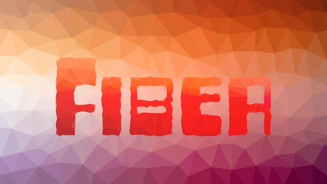 Fiber appearing techno tessellated looping animated triangles