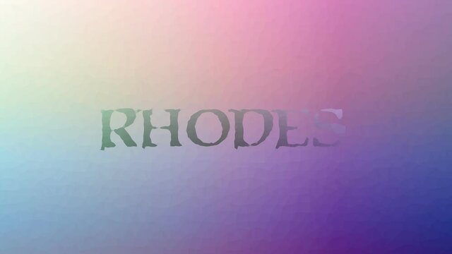 Rhodes dissolving technological tessellated looping animated polygons