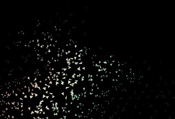 Dark Blue, Red vector background with triangles.