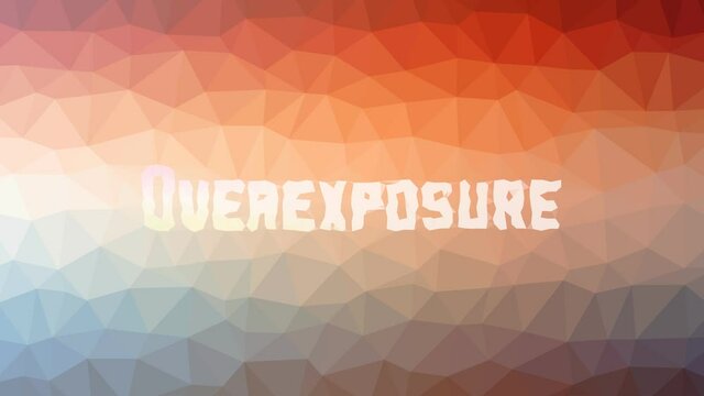 Overexposure Appearing Strange Tessellation Looping Moving Triangles