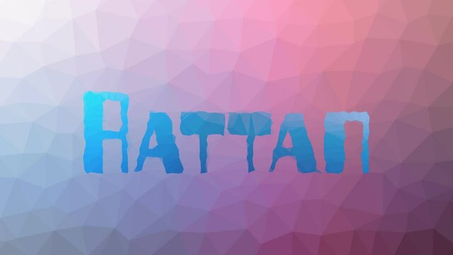 Rattan dissolving modern tessellation looping animated polygons