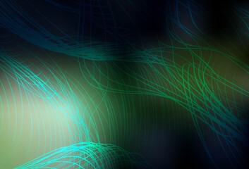 Dark Green vector blurred background.