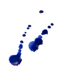 dark blue large blot isolated on white