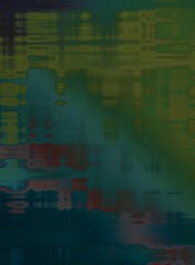 Urban grunge background with geometrical pattern. Linear colorful texture. Futuristic wallpaper of a decaying texture..