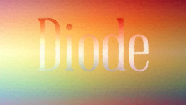 Diode appearing technological tessellated looping moving triangles