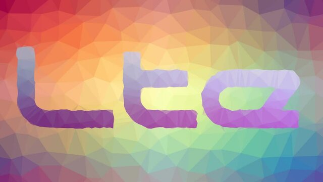 Lte Dissolving Technological Tessellating Looping Animated Polygons
