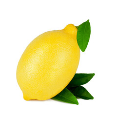 Lemons isolated on the white background