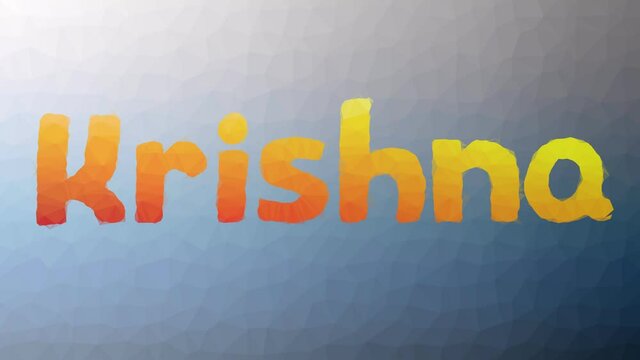 Krishna Appearing Strange Tessellating Looping Moving Polygons