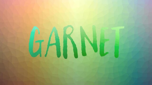 Garnet appearing modern tessellation looping pulsing triangles