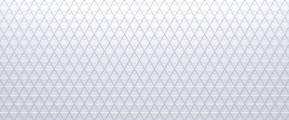 White tiled triangular abstract texture background. Extruded triangles surface. 3d render.