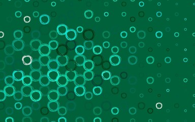 Light Green vector texture with disks.
