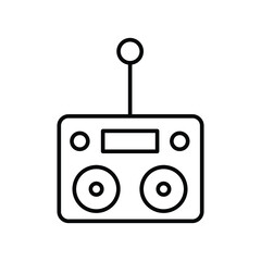 Digital device remote control line icon