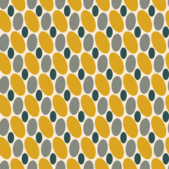Seamless Vector geometric pattern in Fortuna Gold, Tidewater Green, Set Sail Champagne. Modern, Fashion repeating background design. For prints, Textile, wrapping, wallpaper, website.