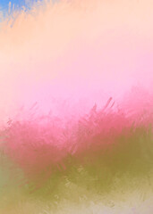 Brushed Painted Abstract Background. Brush stroked painting. Strokes of paint. 2D Illustration.