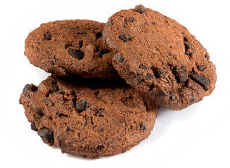 isolated image of cookie and chocolate close up
