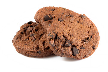isolated image of cookie and chocolate close up