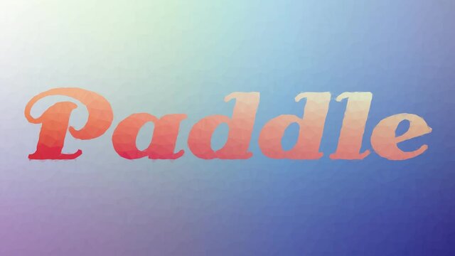Paddle appearing modern tessellating looping pulsing polygons