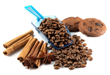 image of cookies, chocolate, anise, cinnamon and coffee beans
