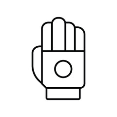 Bionic Hand Robot line icon