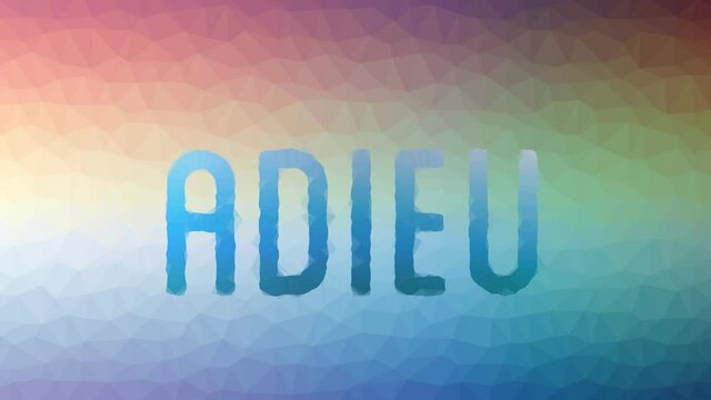 Adieu Dissolving Interesting Tessellating Looping Animated Triangles