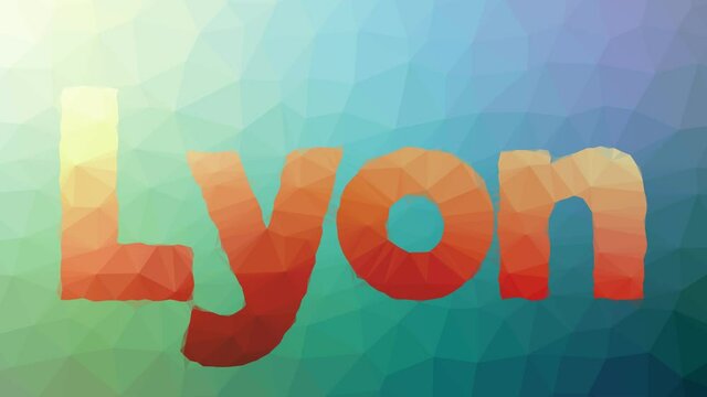 Lyon fade techno tessellation looping moving triangles