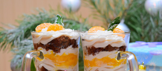 new year's holiday dessert. Still-life