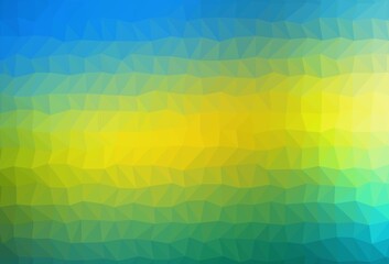 Light Blue, Yellow vector triangle mosaic texture.