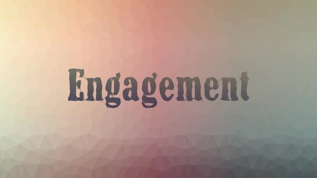 Engagement dissolving strange tessellating looping pulsing triangles