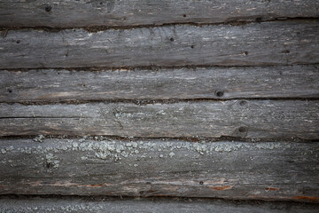 log wood wall of the house, natural background