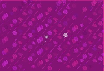 Light Purple vector hand painted background.