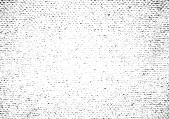 Vector fabric texture. Distressed texture of weaving fabric. Grunge background. Abstract halftone vector illustration. Overlay to create interesting effect and depth. Black isolated on white. EPS10.