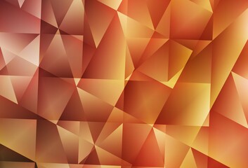 Light Orange vector polygon abstract layout.