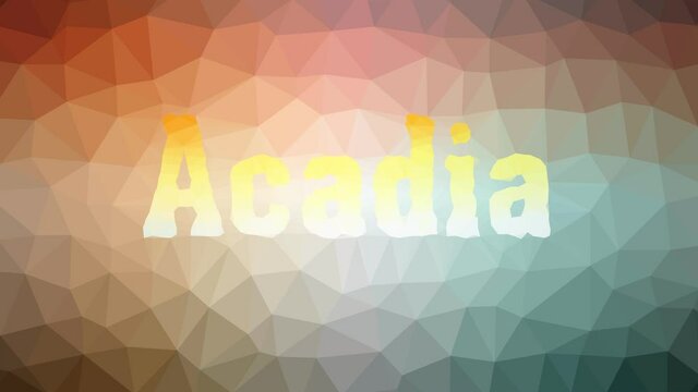 Acadia appearing modern tessellating looping moving triangles