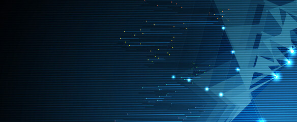 Technology data background, idea of global business solution