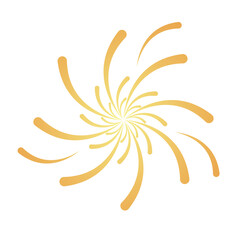 golden splash fireworks celebration icon
